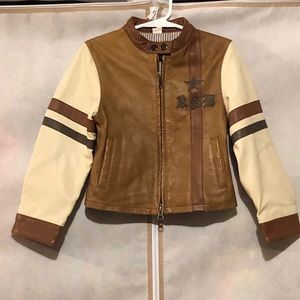 Kids Unisex Leather jacket